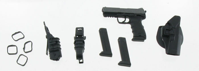 HK45 Pistole w/ Holster und Zubehör