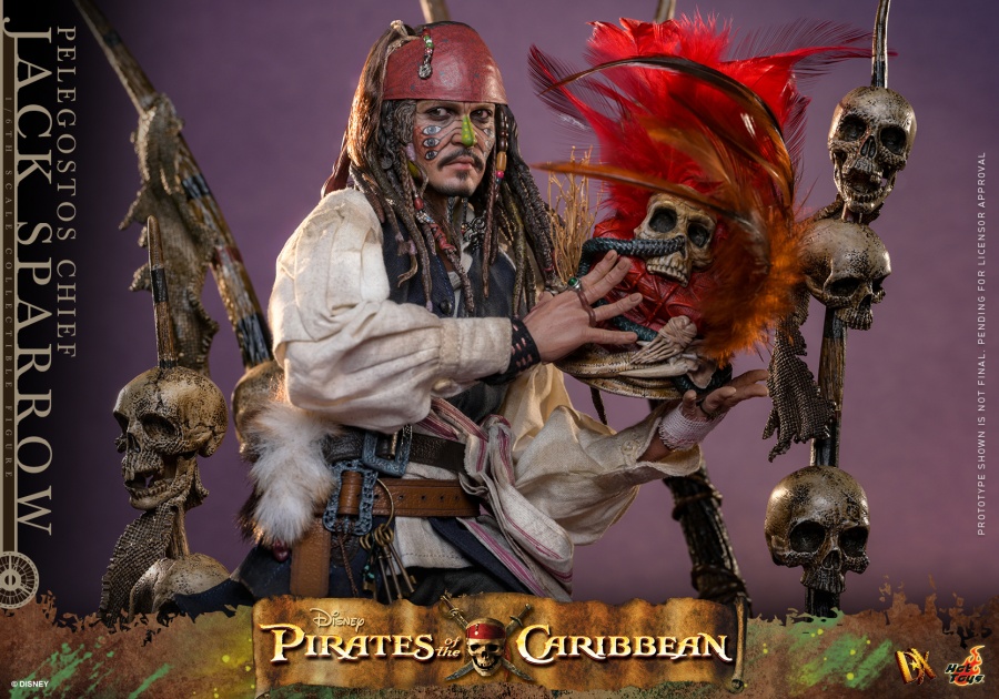 Pirates of the Caribbean: Dead Man's Chest - Pelegostos Chief Jack Sparrow - DX48 - in 1/6 scale