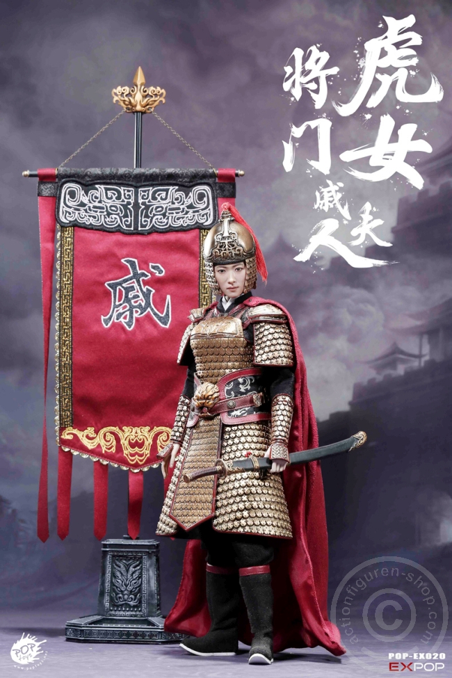 Heroine Mrs. Qi + Pferd + Banner