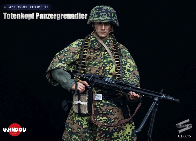 WWII Totenkopf Panzergrenadier - MG42 Gunner Kursk 1943 - in 1/6 scale