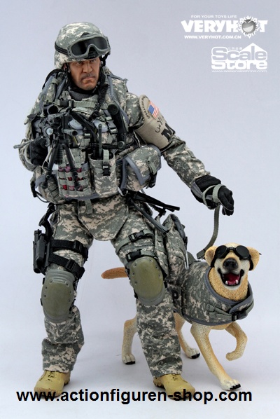 US Army MP mit Hund