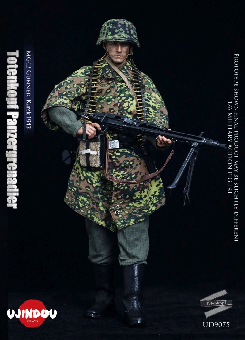 WWII Totenkopf Panzergrenadier - MG42 Gunner Kursk 1943 - in 1/6 scale