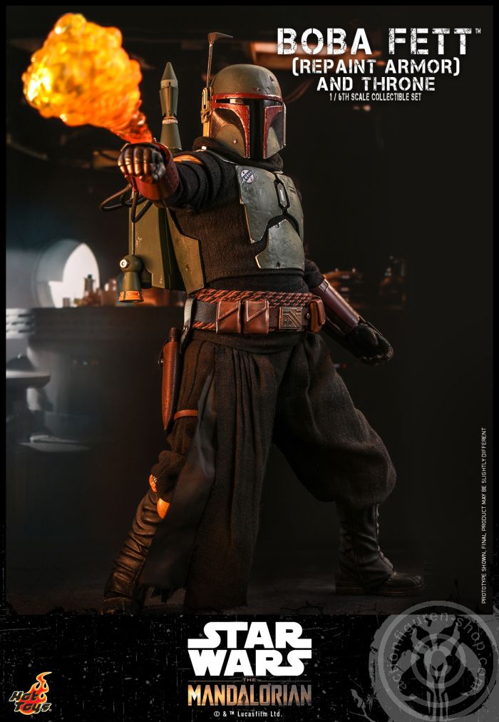 Star Wars: The Mandalorian - Boba Fett (Repaint Armor) & Throne - TMS056 Star Wars: The Mandalorian - Boba Fett (Repaint Armor) & Throne - TMS056