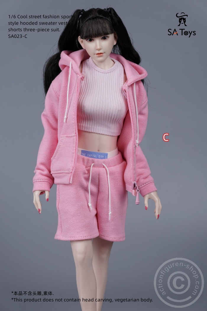 Female Street Fashion Set - pink