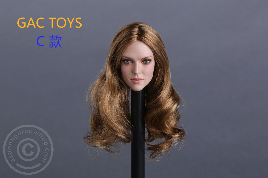 Female Head - brown long Hair