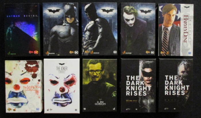 Hot Toys Mini Magnet Box Art Set: The Dark Knight Trilogy