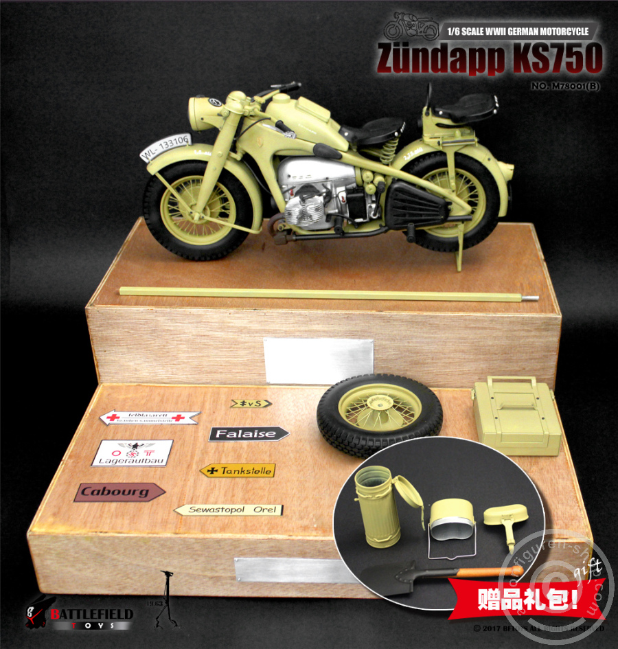 Zündapp KS750 Motorrad - grau