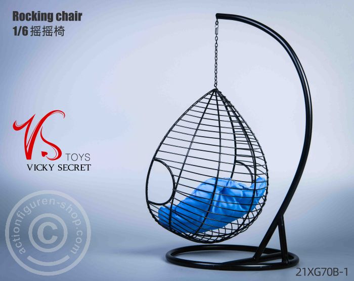 VST21xG70B1-03 Rocking - Hanging Chair with Pillow - blue