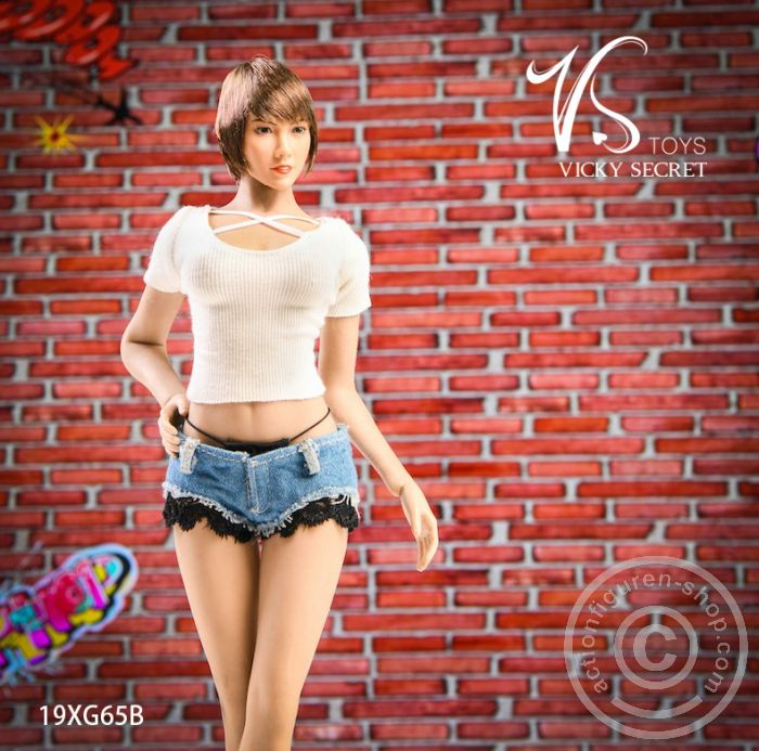 Hot Pants w/ Top Set - white