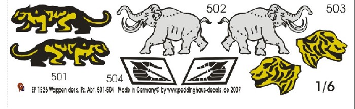 Wappen der s. Pz Abt. 501-504