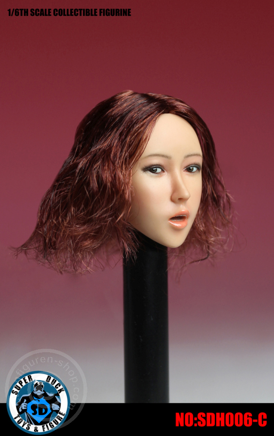 Female Head - red-brown short Hair