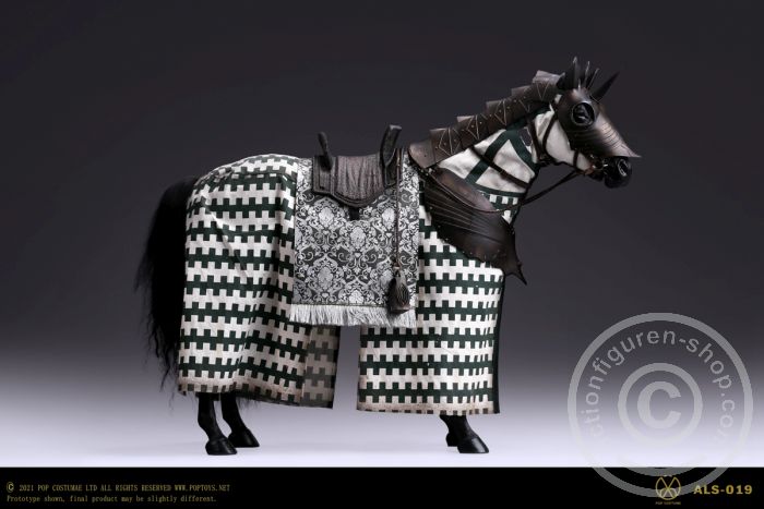 PTALS019-02 Gothic Black Armor Horse