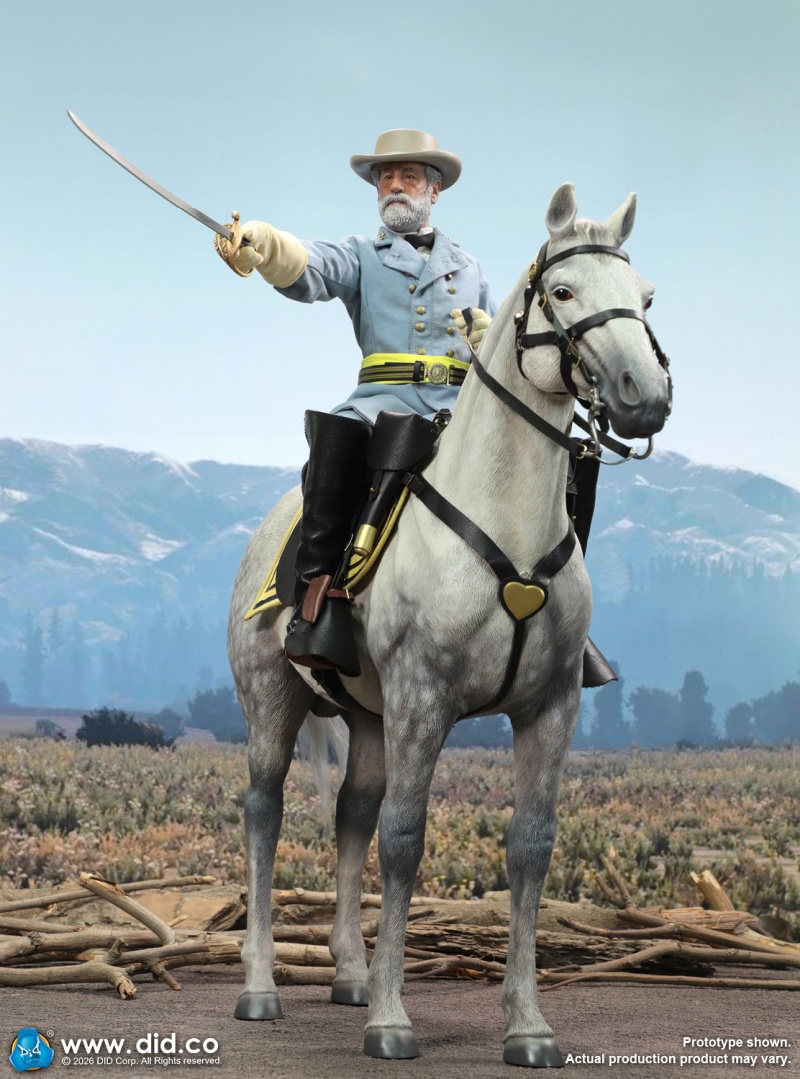 Civil War White War Horse (Standing) - 1/6 scale