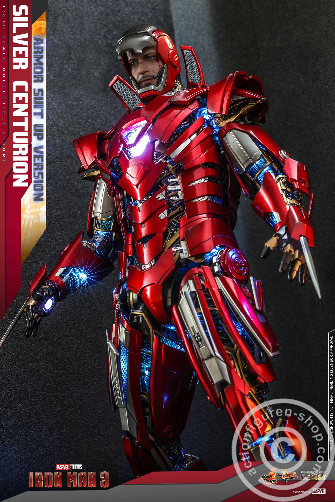 Iron Man III - Silver Centurion (Armor Suit Up version)