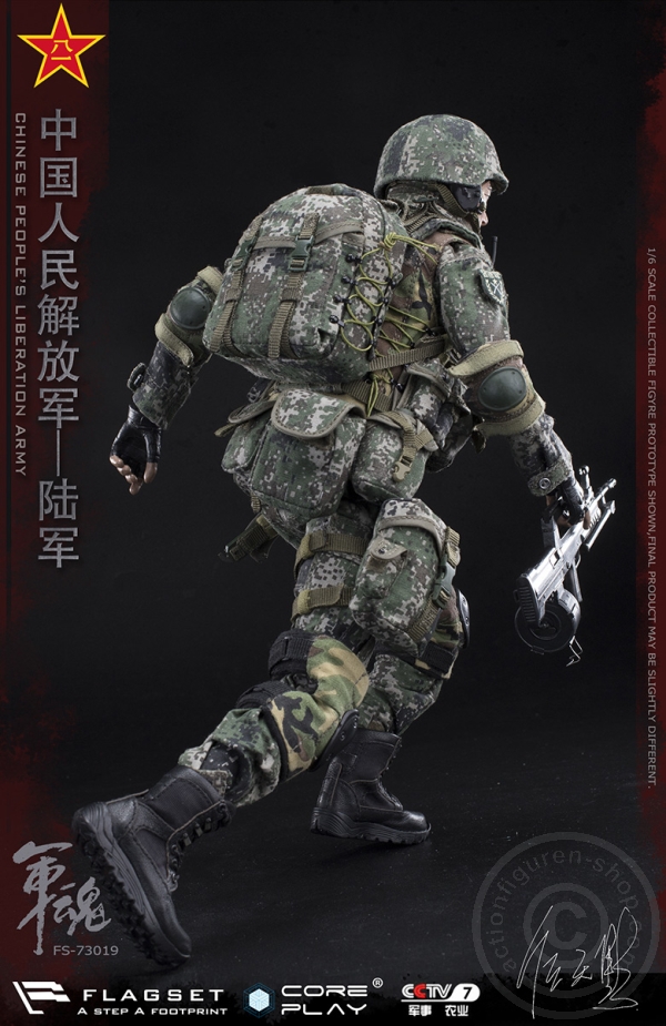 FS73019-16 PLA - Army Machine Gunner