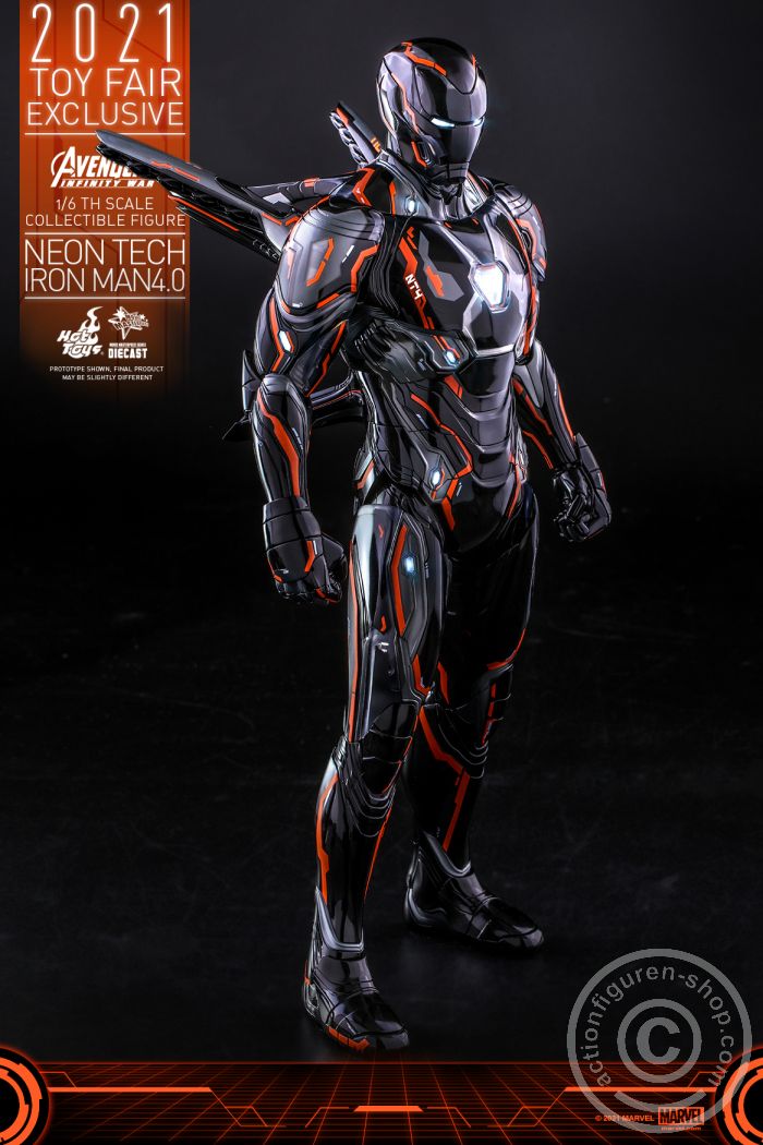 608383-03wcqgCzvxudwuZ Avengers Infinity War - Neon Tech Iron Man 4.0 - Exclusive - MMS597D39