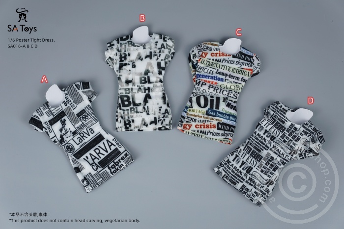 Poster Design Tight Dress - Type B