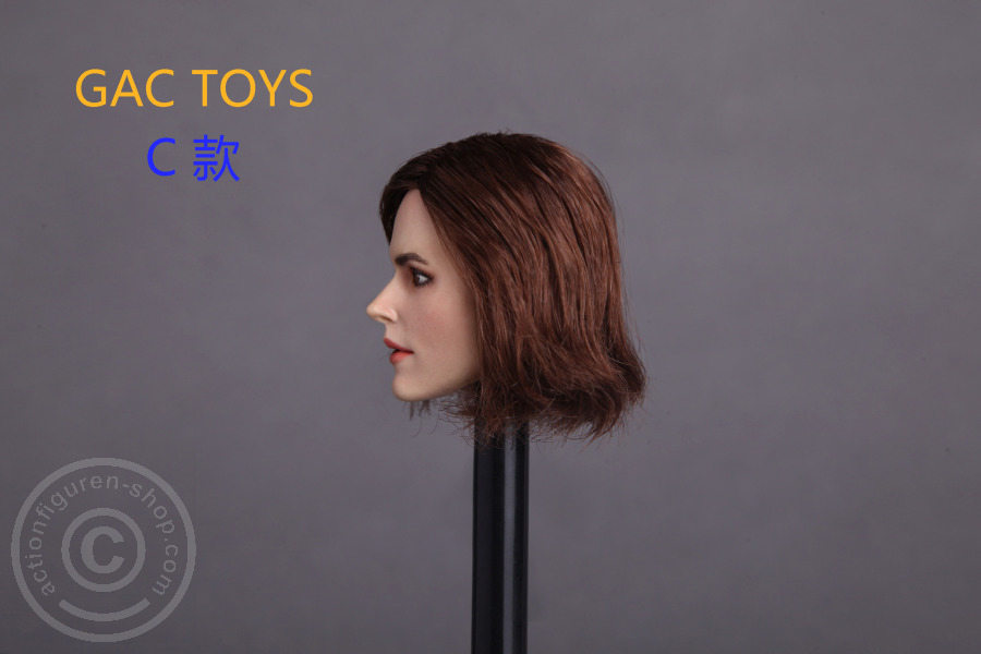 Female Head - brown short Hair