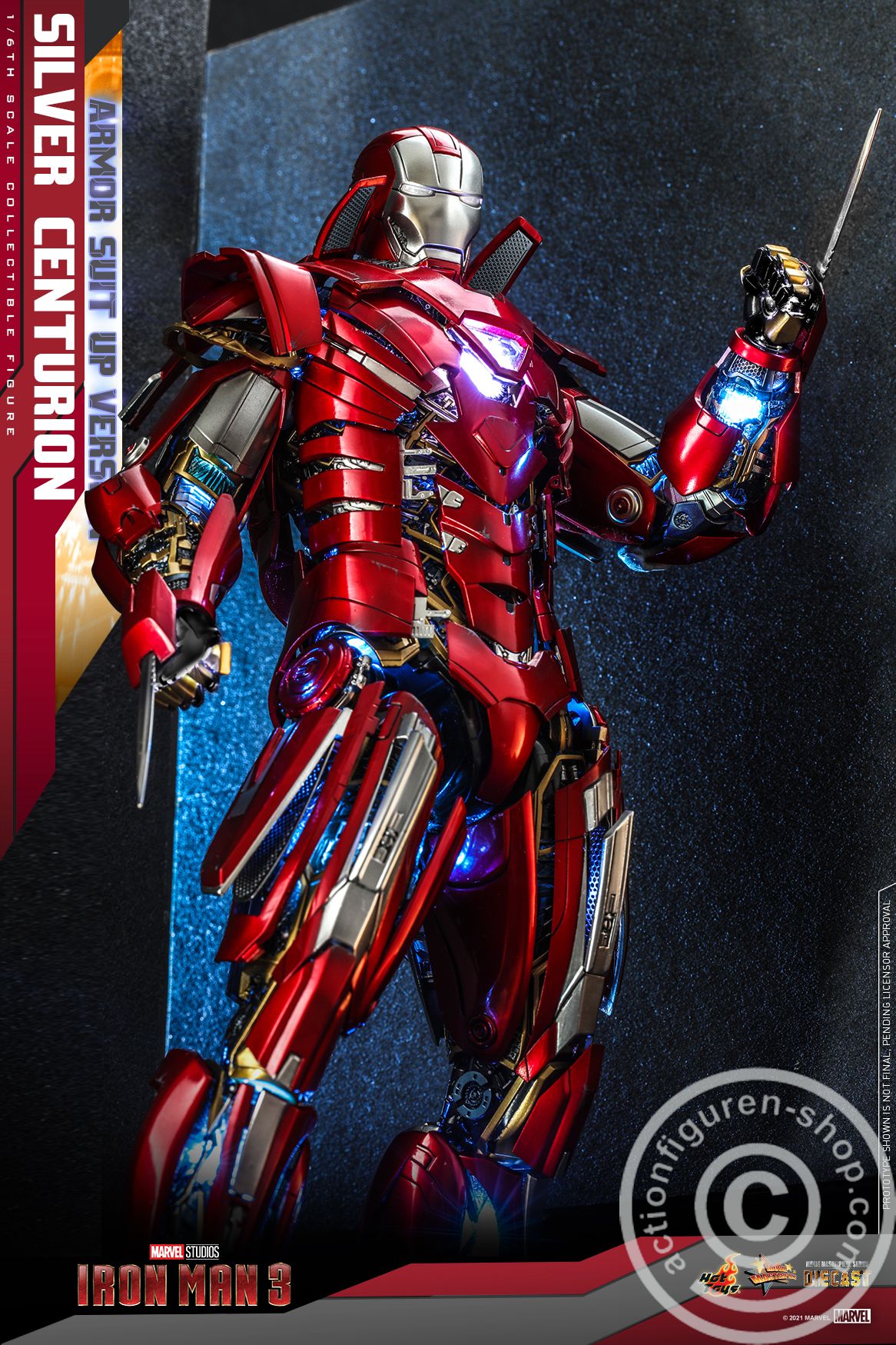 Iron Man III - Silver Centurion (Armor Suit Up version)