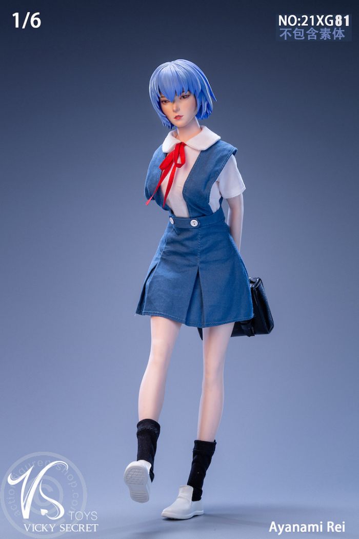 Student Girl - Ayanami Rei - Head & Outfit Set