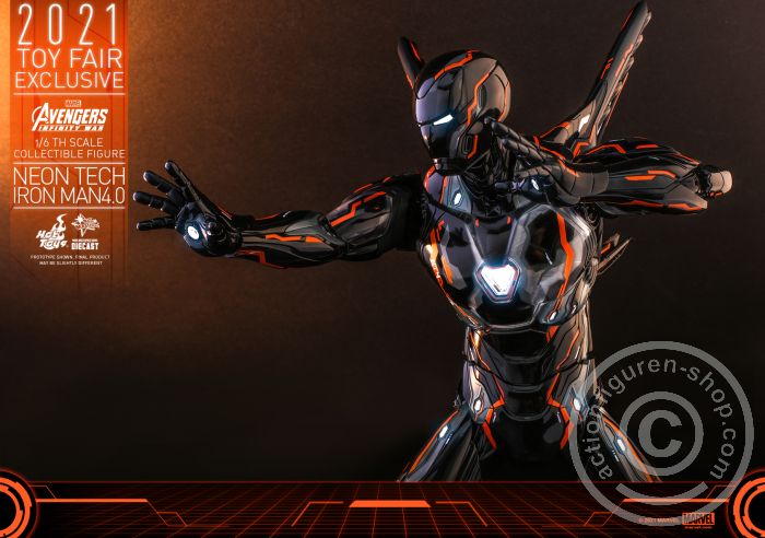608383-15 Avengers Infinity War - Neon Tech Iron Man 4.0 - Exclusive - MMS597D39