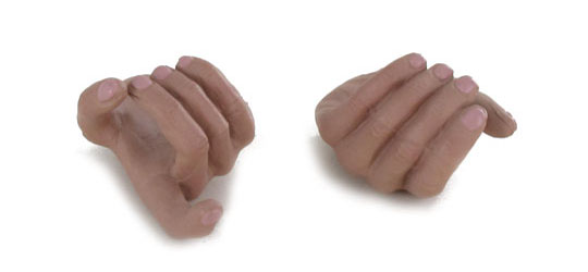 1 Paar Hände für DiD Körper - gun