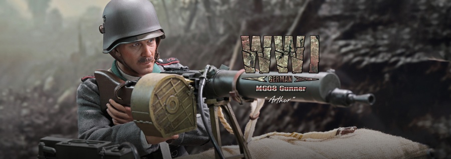 Arthur - WWI German MG08 Machine Gunner – in 1/6 scale Arthur - WWI German MG08 Machine Gunner – in 1/6 scale