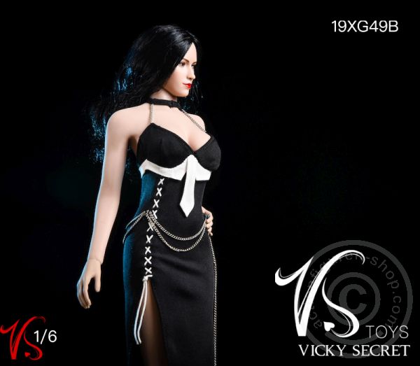 VST19xG49B-03 Female Party Dress - black