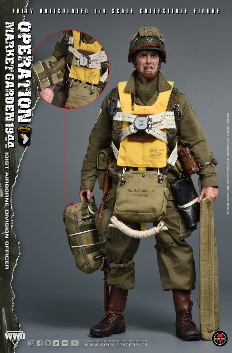 U.S. Army 101st Airborne Division Officer - WWII Operation Market Garden - in 1:6 scale