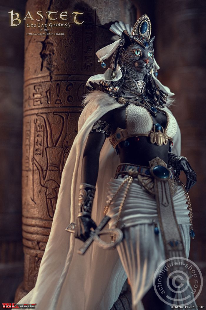 PL2021-181B-05 Bastet - The Cat Goddess - White Version