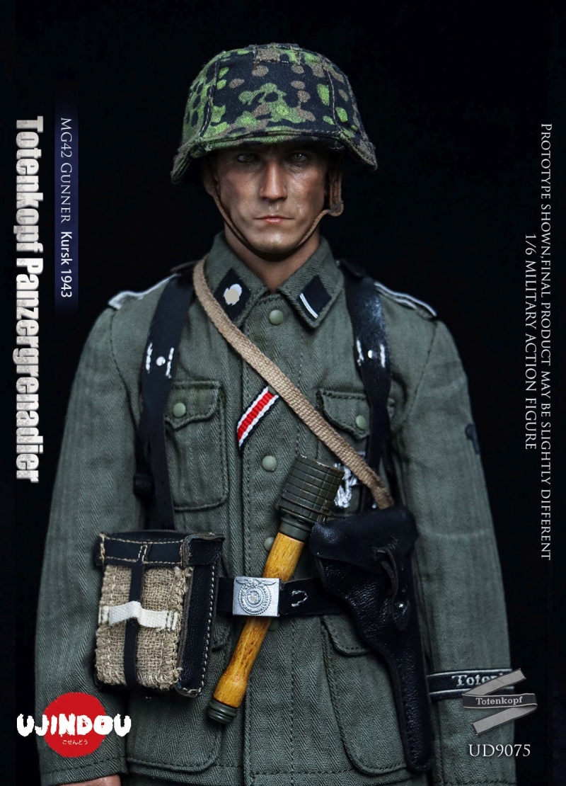 WWII Totenkopf Panzergrenadier - MG42 Gunner Kursk 1943 - in 1/6 scale