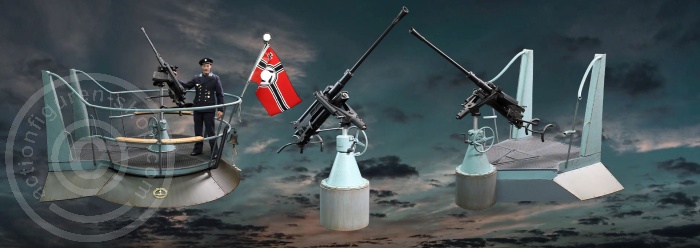 E60059D-19 U-Boat Tower Diorama Set (20mm FLAK)