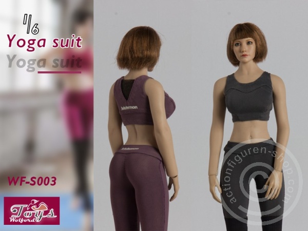 WF-S003ABC-03 Contrast Yoga Suit Set - Light Purple
