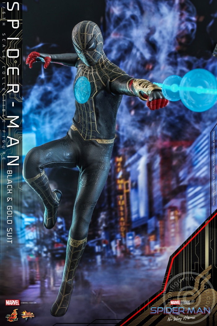 608451-01q1w2egB4gseyZ Spider-Man: No Way Home - Spiderman (Black & Gold Suit) - MMS604