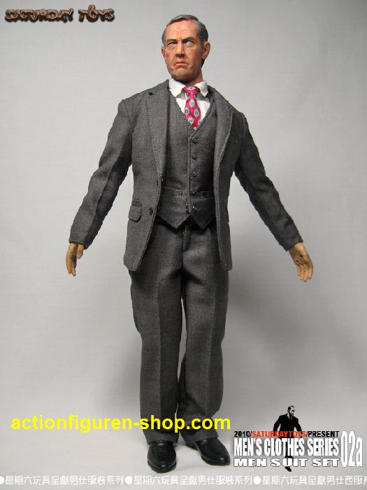 STMS02g-10 Men Suit Set 02 - grey