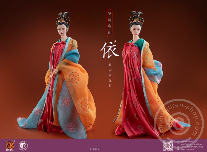 Han Chinese Clothing & Head Set - Tang Dynasty Chang on little Lady YI Han Chinese Clothing & Head Set - Tang Dynasty Chang on little Lady YI