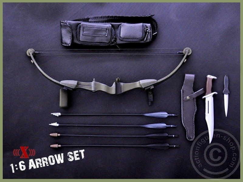 ZYX006-01 Bow & Knife Set - Black - Rambo
