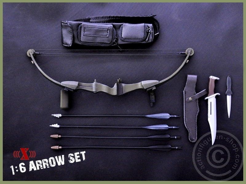 Bow & Knife Set - Black - Rambo