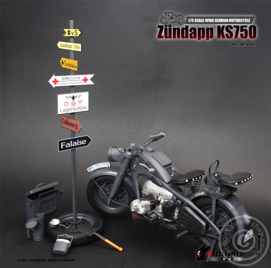 Zündapp KS750 Motorrad - grau