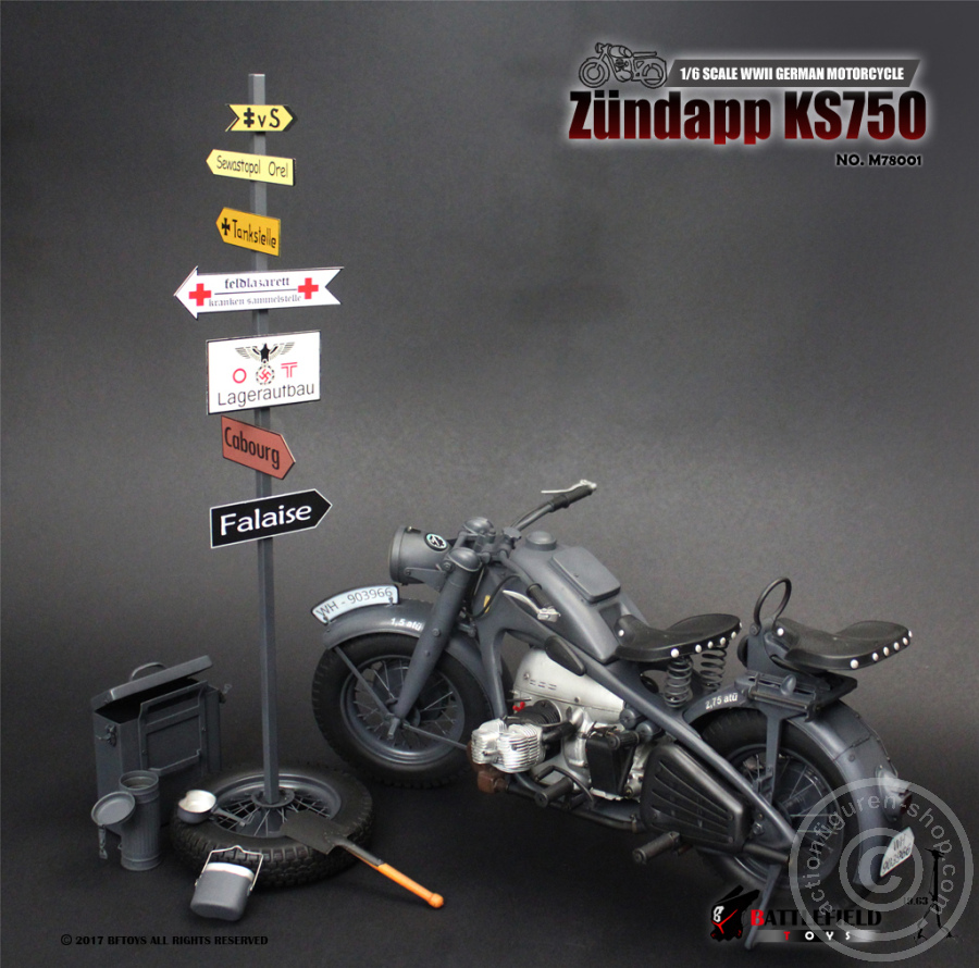 M78001-17 Zündapp KS750 Motorrad - camo