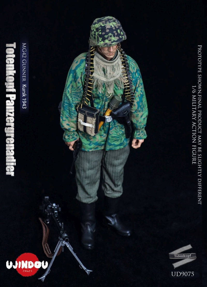 WWII Totenkopf Panzergrenadier - MG42 Gunner Kursk 1943 - in 1/6 scale