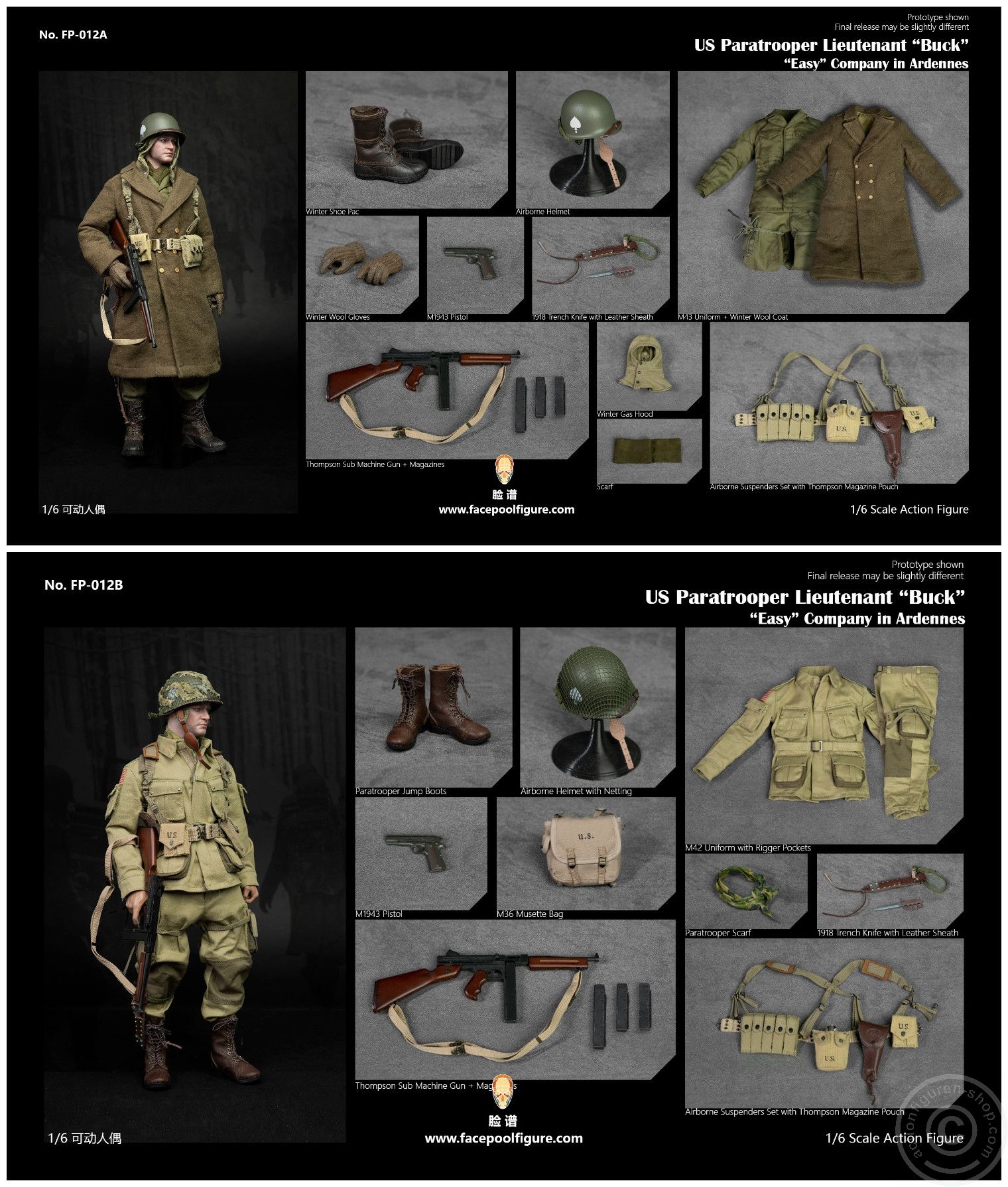 WWII U.S. Paratrooper - Lieutenant Buck - Easy Company - Winter Uniform WWII U.S. Paratrooper - Lieutenant Buck - Easy Company - Winter Uniform