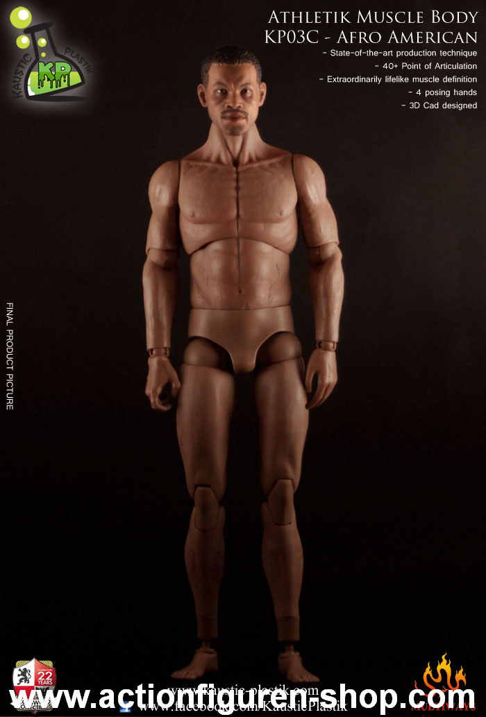 Athletik Muscle Body - Afro American w/ Head