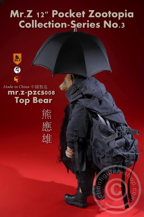 MRZpccs08-08 Top Bear - 12" Pocket Zootopia Collection-Series No.3