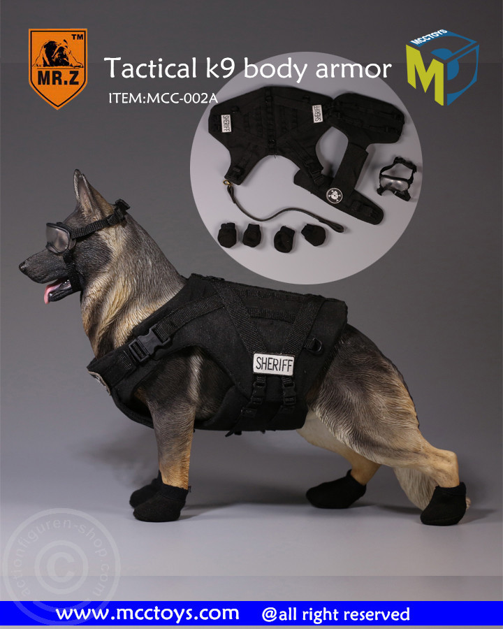 Tactical Body Armor for Dogs - Black