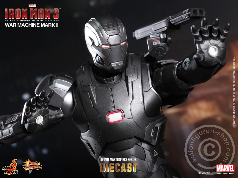 175126-11 Iron Man 3 - War Machine (Mark II) - Diecast - MMS198D03
