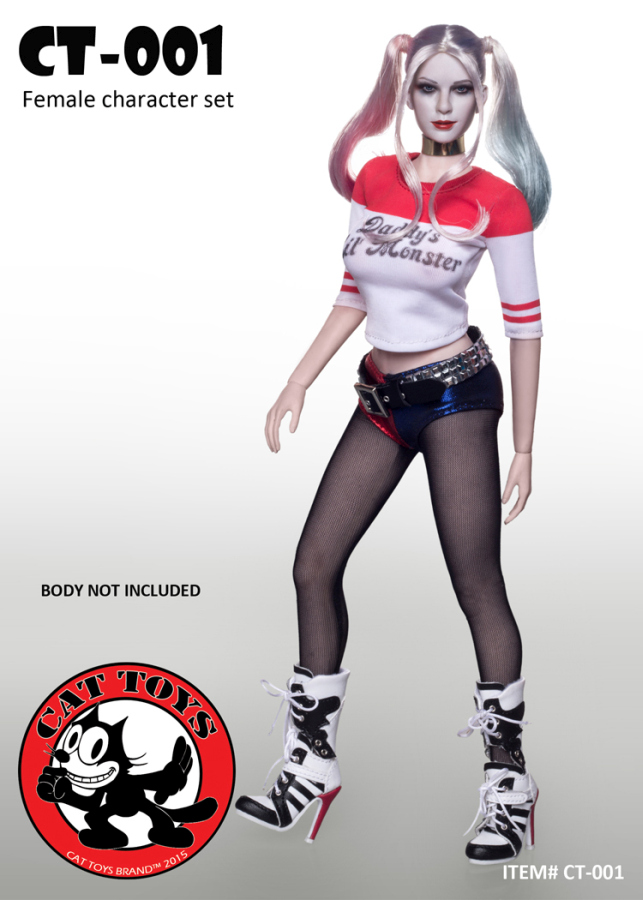 CT001-09 Harley Quinn Head and Outfit Set