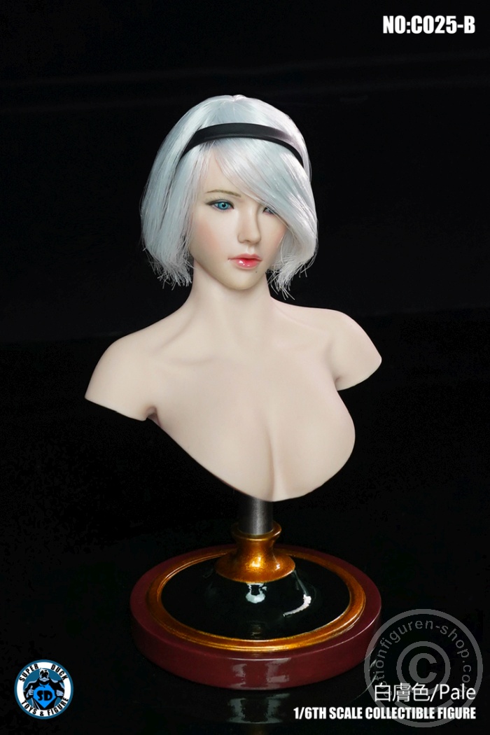 Female Bust Stand - Pale