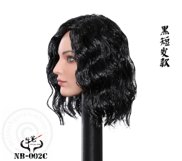 Female Head - black short Hair