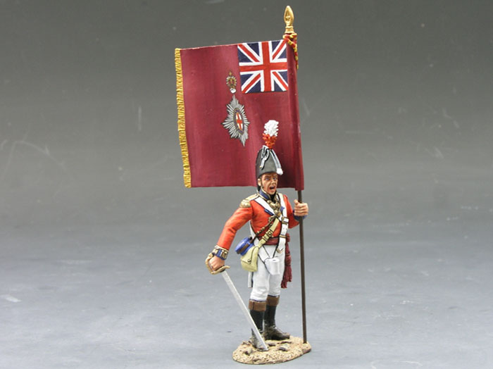 Coldstream Guard Officer with Regimental Colours Coldstream Guard Officer with Regimental Colours